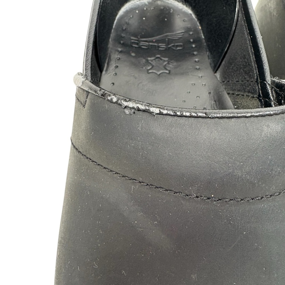 Dansko 40 Womens Solid Black Slip On Clogs Career Work Office Comfort Nurse Shoe - Picture 3 of 10